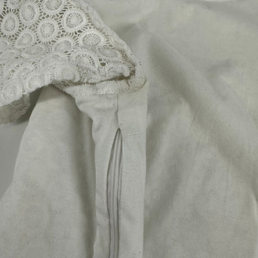 * Lilly Pulitzer for Target White Lace Eyelet Crop Top Size Medium - Picture 12 of 15